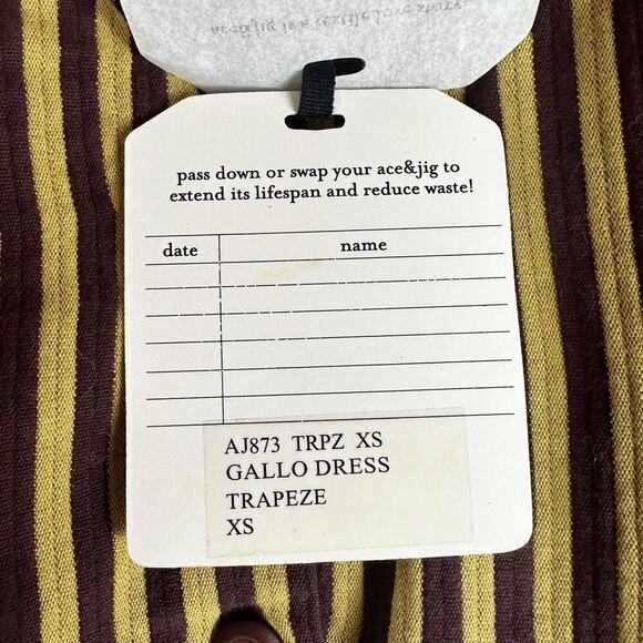 Ace & Jig Gallo Midi Dress Trapeze Size XS Belted Pockets - Picture 6 of 11